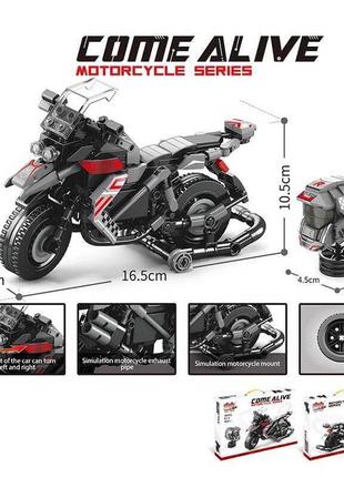 Конструктор Мотоцикл (30022) 402 детали, инерция