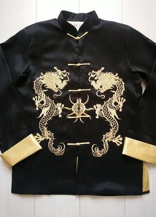 Пиджак кимоно с драконами вышиты в китайском стиле