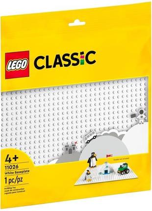 Конструктор LEGO Classic Базовая пластина белого цвета (11026)