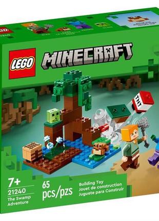 Конструктор LEGO Minecraft Приключения на болоте 65 деталей (2...