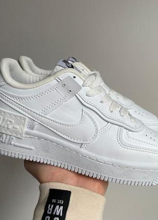 Кроссовки nike air force shadow full white