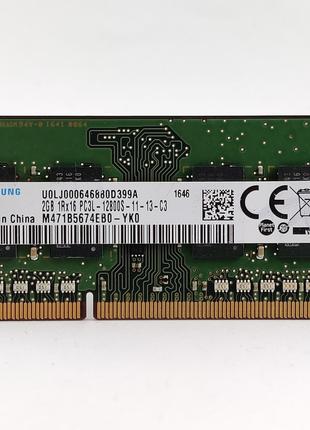 Оперативная память для ноутбука SODIMM Samsung DDR3L 2Gb 1600M...