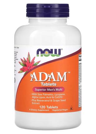 Витамины и минералы NOW Adam, 120 таблеток