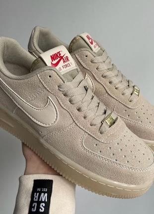 Кроссовки nike air force low beige