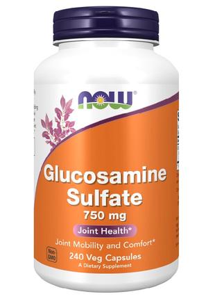Глюкозамин NOW Glucosamine Sulfate 750 mg 240 caps