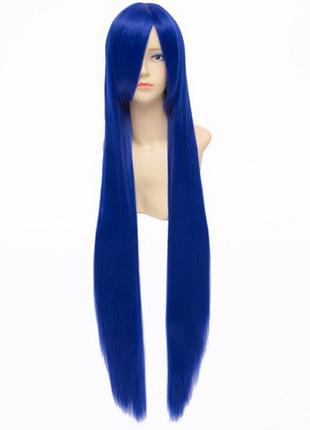 Длинные синие парики RESTEQ - 100см, прямые волосы, косплей, а...