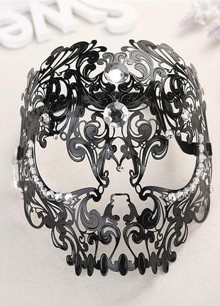 Женская карнавальная маска RESTEQ, Изящная металлическая маска...