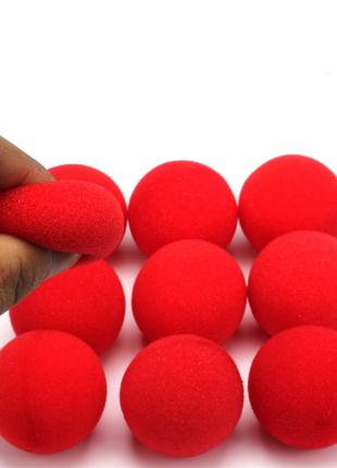 Красный мяч-губка для трюков RESTEQ 10 шт. Поролоновые шарики ...