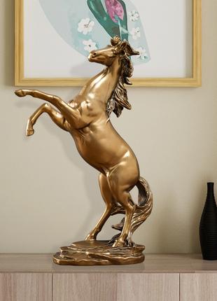 Золотая статуэтка лошади 295 мм. Статуэтка Лошадь золотая. Лош...