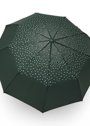 Зонт женский Toprain полуавтомат серебряный узор #10524