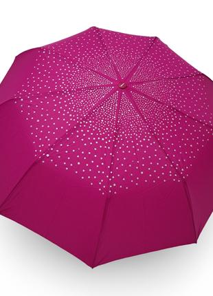 Зонт женский Toprain полуавтомат серебряный узор #10525