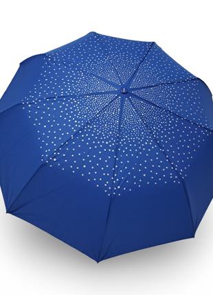 Зонт женский Toprain полуавтомат серебряный узор #10526