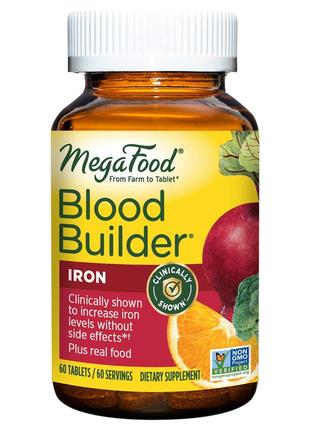 Строитель крови, Blood Builder, MegaFood, 60 таблеток