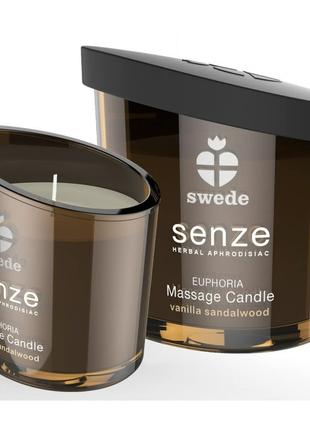 Масажна свічка Swede Senze, з ароматом ванілі та сандала, 50 м...