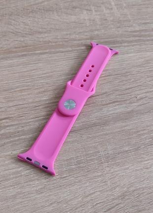 Силіконовий ремінець для Apple Watch 42/44/45mm/L рожевий