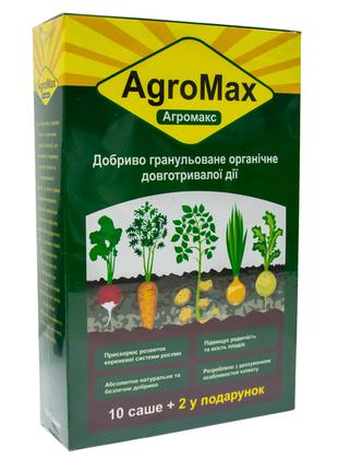 Мінеральне добриво Агромакс в саше 12 штук, біодобриво для кар...