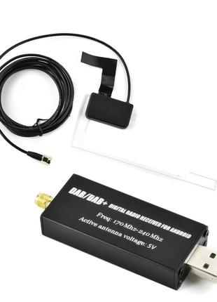 USB-адаптер Podofo DAB/DAB+ з ​​антеною, універсальний автомоб...