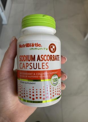 Sodium ascorbate в капсулах nutribiotic вітаміни c вітамін ihe...