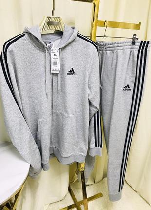 Толстовка с флисом essentials с тремя полосами adidas оригинал