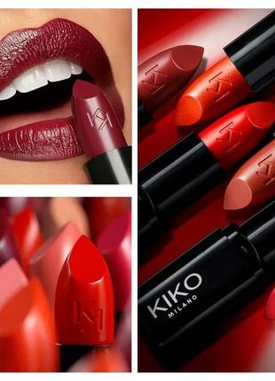 Помада 454, 455 kiko milano smart fusion lipstick