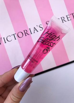 Блиск масло для губ pink high gloss conditioning lip oil victo...