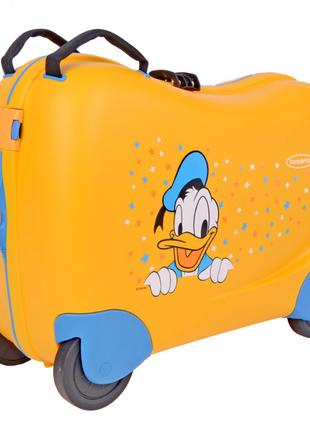 Детский пластиковый чемодан на 4х колесах (транки) Dream2go Di...