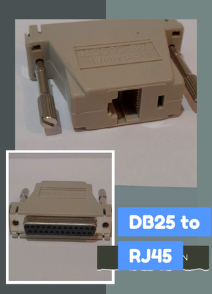 Адаптер DB25 to RJ45 Modular Serial Adapter (M/F), RS-232