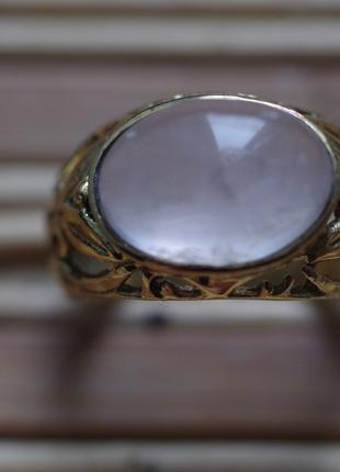 Кольцо с розовым кварцем Индия размер 17,5