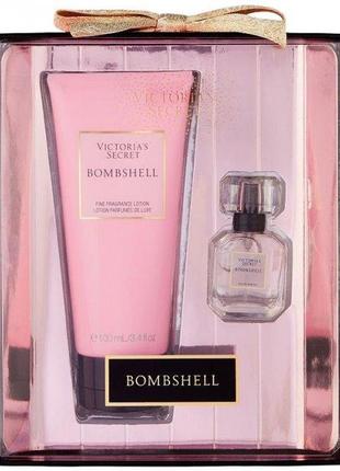 Подарочный набор victoria's secret bombshell парфюм и лосьон д...