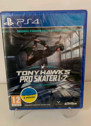 Tony Hawk's Pro Skater 1+2 Remastered диск для приставки PS4