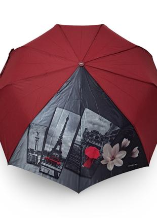 Зонт женский Toprain полуавтомат "Париж" #04653