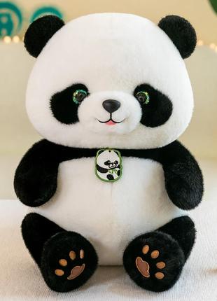 Мягкая игрушка Панда, плюшевый мишка, 24 см