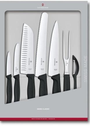 Набор кухонных ножей Victorinox SwissClassic, 7 шт.,черный ll