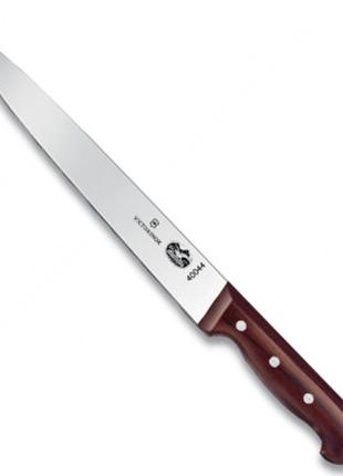 Нож кухонный для нарезки слайсами Victorinox Wood 25 см, розов...