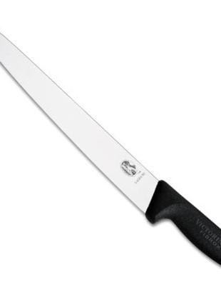 Нож кухонный для нарезки слайсами Victorinox Fibrox 25 см, черный