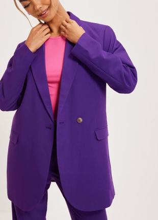 Фіолетовий подовжений жіночий піджак жакет jjxx
