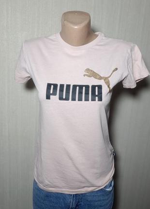 Футболка classics logo  pink рожевий puma