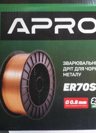 Проволока сварочная для полуавтомата ER70S-6 0,8мм 2,5кг APRO ...