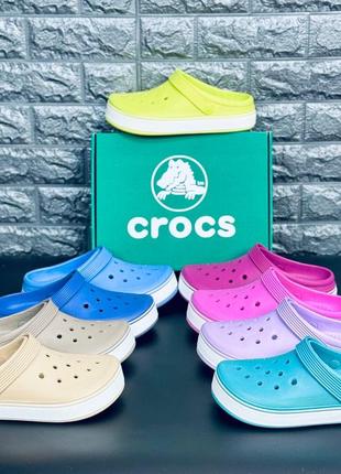 ‼️яркие ‼️ женские кроксы crocs модные шлёпанцы крокс