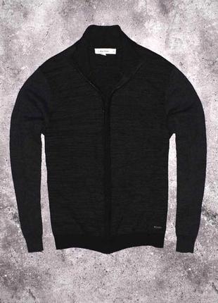 Calvin klein wool zip sweater (мужской свитер кельвин кляйн )
