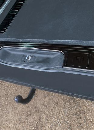 Накладка на порог багажника Черный Хром (нерж) для Mercedes Vi...
