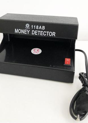 Детектор валют ультрафіолетовий AD-118AB УФ лампа для грошей, УФ