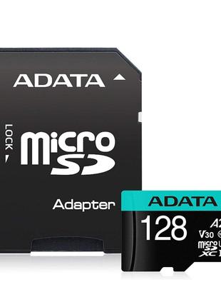 MicroSDXC (UHS-1 U3) A-DATA Premier Pro 128Gb Class 10 V30S A2...