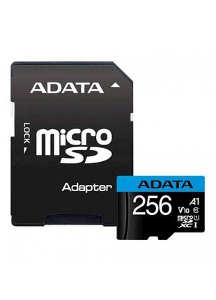 MicroSDXC (UHS-1) A-DATA Premier 256Gb Class 10 А1 (R-100Mb/s)...