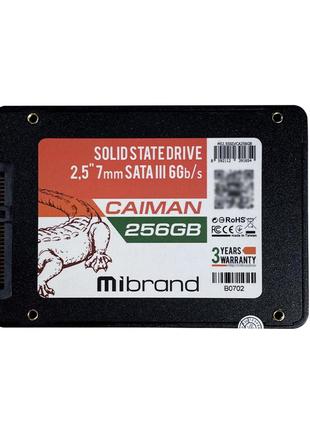 SSD Mibrand Caiman 256GB 2.5" 7mm SATAIII Bulk