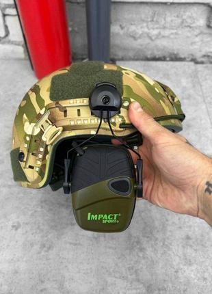 Комплект Активные военные наушники Impact Sport + Крепления на...