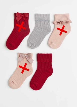 Шкарпетки носки святкові h&m