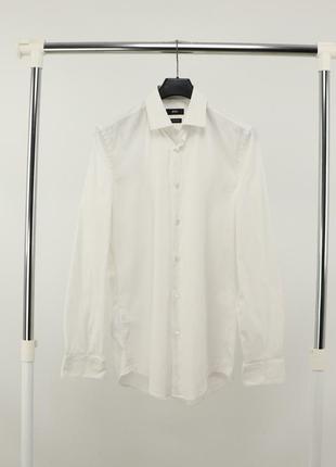 Мужская белая рубашка hugo boss / оригинал &lt;unk&gt; 39/15 (...