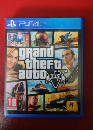 Игра диск GTA 5 / Grand Theft Auto V для PS4 PS5