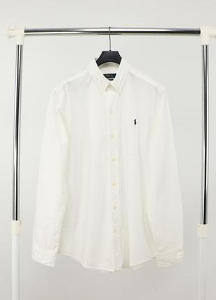 Мужская белая рубашка рубашка polo ralph lauren / оригинал &lt...